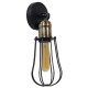 GloboStar® AVOCANDO 01056 Vintage Industrial Φωτιστικό Τοίχου Απλίκα Μονόφωτο Μαύρο Μεταλλικό Πλέγμα Φ12 x Μ15 x Π12 x Υ32cm GloboStar® AVOCANDO 01056 Vintage Industrial Φωτιστικό Τοίχου Απλίκα Μονόφωτο Μαύρο Μεταλλικό Πλέγμα Φ12 x Μ15 x Π12 x Υ32cm