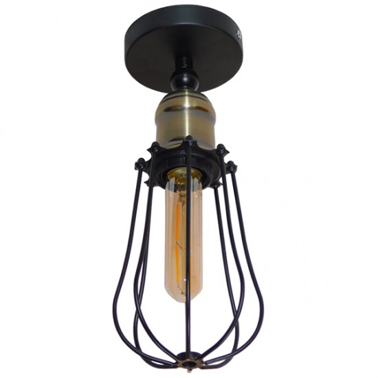 GloboStar® AVOCANDO 01056 Vintage Industrial Φωτιστικό Τοίχου Απλίκα Μονόφωτο Μαύρο Μεταλλικό Πλέγμα Φ12 x Μ15 x Π12 x Υ32cm GloboStar® AVOCANDO 01056 Vintage Industrial Φωτιστικό Τοίχου Απλίκα Μονόφωτο Μαύρο Μεταλλικό Πλέγμα Φ12 x Μ15 x Π12 x Υ32cm