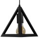 GloboStar® TRIANGLE 01063 Μοντέρνο Κρεμαστό Φωτιστικό Οροφής Μονόφωτο 1 x E27 Μαύρο Μεταλλικό Πλέγμα Φ25 x Y21cm GloboStar® TRIANGLE 01063 Μοντέρνο Κρεμαστό Φωτιστικό Οροφής Μονόφωτο 1 x E27 Μαύρο Μεταλλικό Πλέγμα Φ25 x Y21cm