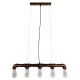 GloboStar® CANAL 01070 Vintage Industrial Κρεμαστό Φωτιστικό Οροφής Πολύφωτο 5 x E27 Καφέ Σκουριά Μεταλλικό Ράγα Μ88 x Π4.5 x Y7cm GloboStar® CANAL 01070 Vintage Industrial Κρεμαστό Φωτιστικό Οροφής Πολύφωτο 5 x E27 Καφέ Σκουριά Μεταλλικό Ράγα Μ88 x Π4.5 x Y7cm