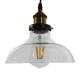 GloboStar® BINGLEY 01075 Vintage Κρεμαστό Φωτιστικό Οροφής Μονόφωτο 1 x E27 Γυάλινο Καμπάνα Φ20 x Y15cm GloboStar® BINGLEY 01075 Vintage Κρεμαστό Φωτιστικό Οροφής Μονόφωτο 1 x E27 Γυάλινο Καμπάνα Φ20 x Y15cm