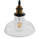 GloboStar® BINGLEY 01075 Vintage Κρεμαστό Φωτιστικό Οροφής Μονόφωτο 1 x E27 Γυάλινο Καμπάνα Φ20 x Y15cm GloboStar® BINGLEY 01075 Vintage Κρεμαστό Φωτιστικό Οροφής Μονόφωτο 1 x E27 Γυάλινο Καμπάνα Φ20 x Y15cm