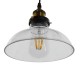 GloboStar® BINGLEY 01075 Vintage Κρεμαστό Φωτιστικό Οροφής Μονόφωτο 1 x E27 Γυάλινο Καμπάνα Φ20 x Y15cm GloboStar® BINGLEY 01075 Vintage Κρεμαστό Φωτιστικό Οροφής Μονόφωτο 1 x E27 Γυάλινο Καμπάνα Φ20 x Y15cm