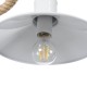 GloboStar® VINSA 01130 Vintage Φωτιστικό Τοίχου Απλίκα Μονόφωτο 1 x E27 Λευκό Μεταλλικό Καμπάνα με Μπεζ Σχοινί Μ37.5 x Π26.7 x Υ25cm GloboStar® VINSA 01130 Vintage Φωτιστικό Τοίχου Απλίκα Μονόφωτο 1 x E27 Λευκό Μεταλλικό Καμπάνα με Μπεζ Σχοινί Μ37.5 x Π26.7 x Υ25cm