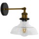 GloboStar® LIVID 01159 Vintage Φωτιστικό Τοίχου Απλίκα Μονόφωτο Μπρούτζινο Μεταλλικό με Γυάλινη Καμπάνα Φ15 x Μ20 x Π15 x Υ25cm GloboStar® LIVID 01159 Vintage Φωτιστικό Τοίχου Απλίκα Μονόφωτο Μπρούτζινο Μεταλλικό με Γυάλινη Καμπάνα Φ15 x Μ20 x Π15 x Υ25cm