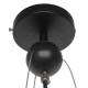 GloboStar® NBA 01027 Μοντέρνο Κρεμαστό Φωτιστικό Οροφής Μονόφωτο 1 x E27 Πορτοκαλί Μεταλλικό Πλέγμα Φ32 x Y58cm