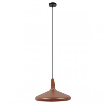 GloboStar® FERCLA 01223 Μοντέρνο Κρεμαστό Φωτιστικό Οροφής Μονόφωτο Χάλκινο Μεταλλικό Καμπάνα Φ39 x Y23cm