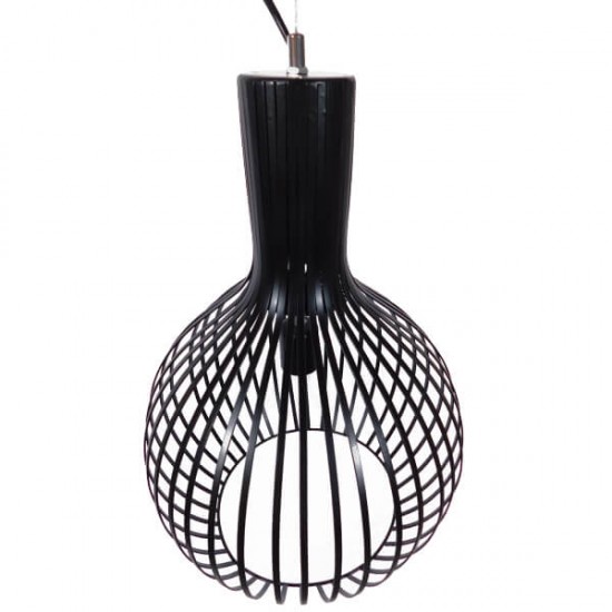 GloboStar® GOBLET DARK 01266 Μοντέρνο Κρεμαστό Φωτιστικό Οροφής Μονόφωτο Μαύρο Μεταλλικό Καμπάνα Φ38 x Y50cm GloboStar® GOBLET DARK 01266 Μοντέρνο Κρεμαστό Φωτιστικό Οροφής Μονόφωτο Μαύρο Μεταλλικό Καμπάνα Φ38 x Y50cm