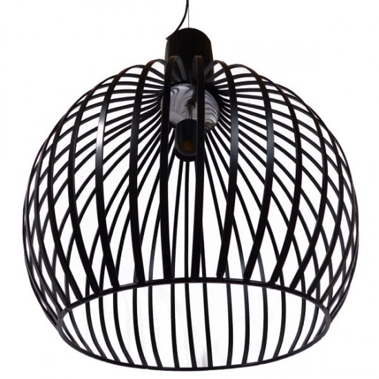 GloboStar® GOBLET DARK 01266 Μοντέρνο Κρεμαστό Φωτιστικό Οροφής Μονόφωτο Μαύρο Μεταλλικό Καμπάνα Φ38 x Y50cm GloboStar® GOBLET DARK 01266 Μοντέρνο Κρεμαστό Φωτιστικό Οροφής Μονόφωτο Μαύρο Μεταλλικό Καμπάνα Φ38 x Y50cm