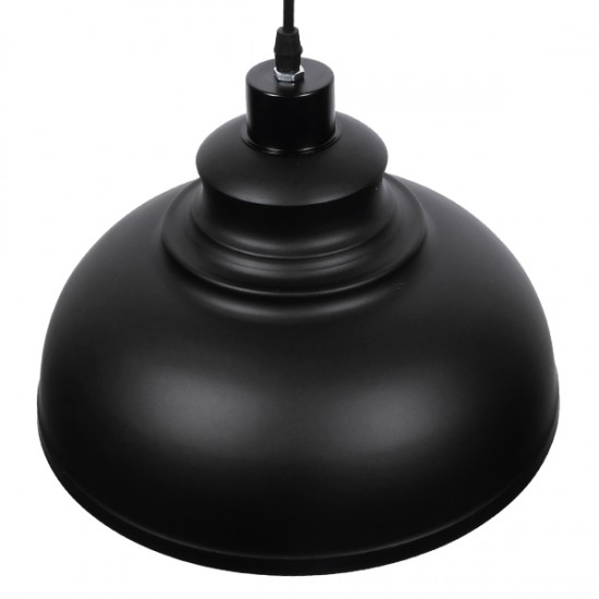GloboStar® ANDY 01000 Μοντέρνο Κρεμαστό Φωτιστικό Οροφής Μονόφωτο Μαύρο Μεταλλικό Καμπάνα Φ35 x Υ28cm GloboStar® ANDY 01000 Μοντέρνο Κρεμαστό Φωτιστικό Οροφής Μονόφωτο Μαύρο Μεταλλικό Καμπάνα Φ35 x Υ28cm