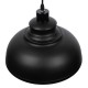 GloboStar® ANDY 01000 Μοντέρνο Κρεμαστό Φωτιστικό Οροφής Μονόφωτο Μαύρο Μεταλλικό Καμπάνα Φ35 x Υ28cm GloboStar® ANDY 01000 Μοντέρνο Κρεμαστό Φωτιστικό Οροφής Μονόφωτο Μαύρο Μεταλλικό Καμπάνα Φ35 x Υ28cm