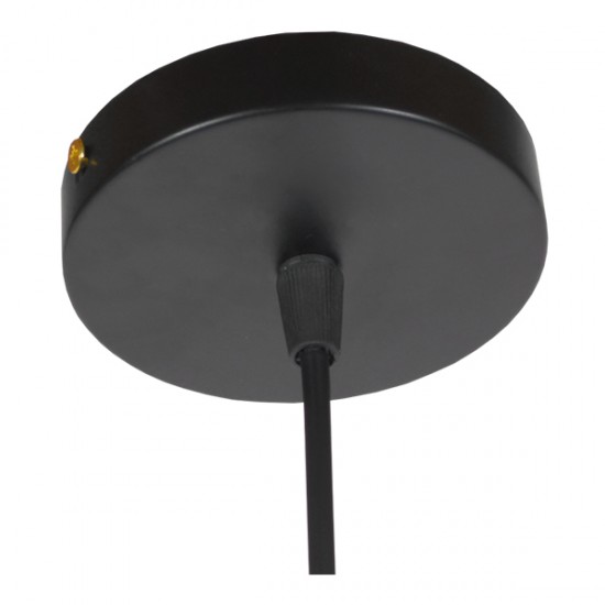 GloboStar® ANDY 01000 Μοντέρνο Κρεμαστό Φωτιστικό Οροφής Μονόφωτο Μαύρο Μεταλλικό Καμπάνα Φ35 x Υ28cm GloboStar® ANDY 01000 Μοντέρνο Κρεμαστό Φωτιστικό Οροφής Μονόφωτο Μαύρο Μεταλλικό Καμπάνα Φ35 x Υ28cm
