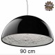 GloboStar® SERENIA BLACK 01272 Μοντέρνο Κρεμαστό Φωτιστικό Οροφής Μονόφωτο Μαύρο Γύψινο Καμπάνα Φ90 x Y45cm GloboStar® SERENIA BLACK 01272 Μοντέρνο Κρεμαστό Φωτιστικό Οροφής Μονόφωτο Μαύρο Γύψινο Καμπάνα Φ90 x Y45cm