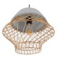 GloboStar® DURANT 01324 Μοντέρνο Industrial Κρεμαστό Φωτιστικό Οροφής Μονόφωτο Γκρι Μπεζ Τσιμέντο Πλέγμα Φ32 x Y20cm GloboStar® DURANT 01324 Μοντέρνο Industrial Κρεμαστό Φωτιστικό Οροφής Μονόφωτο Γκρι Μπεζ Τσιμέντο Πλέγμα Φ32 x Y20cm