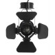 GloboStar® CHICAGO 01371 Vintage Industrial Φωτιστικό Οροφής Μονόφωτο Μαύρο Μεταλλικό Μ20 x Π20 x Υ27.5cm GloboStar® CHICAGO 01371 Vintage Industrial Φωτιστικό Οροφής Μονόφωτο Μαύρο Μεταλλικό Μ20 x Π20 x Υ27.5cm