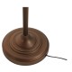 GloboStar® SILENE 01243 Vintage Φωτιστικό Δαπέδου Μονόφωτο 1 x E27 Χάλκινο Μεταλλικό Καμπάνα D30 x H194cm