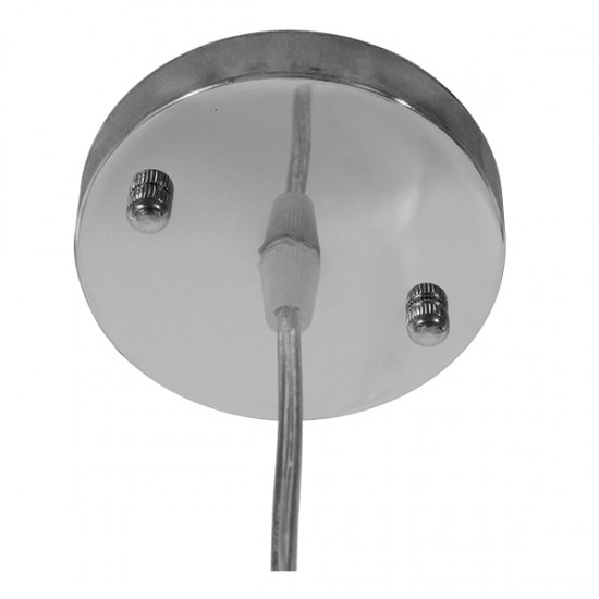GloboStar® PLAYROOM 01562 Vintage Κρεμαστό Φωτιστικό Οροφής Μονόφωτο 1 x E27 Λευκό Ξύλινο Ψάθινο Rattan Φ32 x Υ27cm