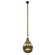 GloboStar® KUBRIC 01605 Vintage Κρεμαστό Φωτιστικό Οροφής Μονόφωτο 1 x E27 Μπεζ Καμπάνα με Σχοινί Φ31 x Υ39cm GloboStar® KUBRIC 01605 Vintage Κρεμαστό Φωτιστικό Οροφής Μονόφωτο 1 x E27 Μπεζ Καμπάνα με Σχοινί Φ31 x Υ39cm