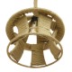GloboStar® SOLITARIO 01606 Vintage Κρεμαστό Φωτιστικό Οροφής Μονόφωτο 1 x E27 Μπεζ Καμπάνα με Σχοινί Φ36 x Υ30cm GloboStar® SOLITARIO 01606 Vintage Κρεμαστό Φωτιστικό Οροφής Μονόφωτο 1 x E27 Μπεζ Καμπάνα με Σχοινί Φ36 x Υ30cm