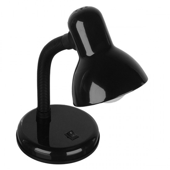 GloboStar® STUDENT BLACK 01530 Μοντέρνο Επιτραπέζιο Φωτιστικό Γραφείου Μονόφωτο Μεταλλικό Μαύρο Λευκό με Διακόπτη ΟN/OFF Φ12 x Υ32cm GloboStar® STUDENT BLACK 01530 Μοντέρνο Επιτραπέζιο Φωτιστικό Γραφείου Μονόφωτο Μεταλλικό Μαύρο Λευκό με Διακόπτη ΟN/OFF Φ12 x Υ32cm