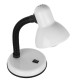 GloboStar® STUDENT WHITE 01531 Μοντέρνο Επιτραπέζιο Φωτιστικό Γραφείου Μονόφωτο Μεταλλικό Λευκό με Διακόπτη ΟN/OFF Φ12 x Υ32cm