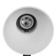 GloboStar® STUDENT WHITE 01531 Μοντέρνο Επιτραπέζιο Φωτιστικό Γραφείου Μονόφωτο Μεταλλικό Λευκό με Διακόπτη ΟN/OFF Φ12 x Υ32cm