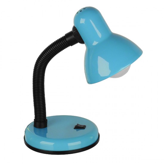GloboStar® STUDENT BLUE 01532 Μοντέρνο Επιτραπέζιο Φωτιστικό Γραφείου Μονόφωτο Μεταλλικό Θαλασσί Λευκό με Διακόπτη ΟN/OFF Φ12 x Υ32cm GloboStar® STUDENT BLUE 01532 Μοντέρνο Επιτραπέζιο Φωτιστικό Γραφείου Μονόφωτο Μεταλλικό Θαλασσί Λευκό με Διακόπτη ΟN/OFF Φ12 x Υ32cm