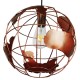GloboStar® EARTH 01662 Vintage Industrial Κρεμαστό Φωτιστικό Οροφής Μονόφωτο 1 x E27 Καφέ Σκουριά Μεταλλικό Πλέγμα Φ30 x Υ30cm GloboStar® EARTH 01662 Vintage Industrial Κρεμαστό Φωτιστικό Οροφής Μονόφωτο 1 x E27 Καφέ Σκουριά Μεταλλικό Πλέγμα Φ30 x Υ30cm