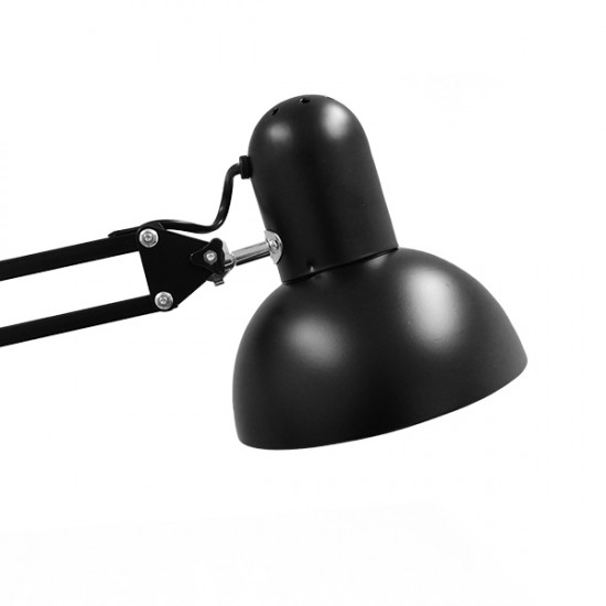 GloboStar® AUDREY 01468 Vintage Φωτιστικό Δαπέδου Μονόφωτο 1 x E27 Μαύρο Μεταλλικό Καμπάνα D15 x H190cm