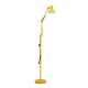 GloboStar® AUDREY 01472 Μοντέρνο Φωτιστικό Δαπέδου Μονόφωτο Μεταλλικό Κίτρινο Φ15 x Υ190cm