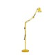 GloboStar® AUDREY 01472 Μοντέρνο Φωτιστικό Δαπέδου Μονόφωτο Μεταλλικό Κίτρινο Φ15 x Υ190cm