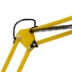 GloboStar® AUDREY 01472 Μοντέρνο Φωτιστικό Δαπέδου Μονόφωτο Μεταλλικό Κίτρινο Φ15 x Υ190cm