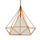 GloboStar® KAIRI 01621 Μοντέρνο Industrial Κρεμαστό Φωτιστικό Οροφής Μονόφωτο 1 x E27 Πορτοκαλί με Άσπρο Ύφασμα Μεταλλικό Πλέγμα Φ38 x Υ39cm GloboStar® KAIRI 01621 Μοντέρνο Industrial Κρεμαστό Φωτιστικό Οροφής Μονόφωτο 1 x E27 Πορτοκαλί με Άσπρο Ύφασμα Μεταλλικό Πλέγμα Φ38 x Υ39cm