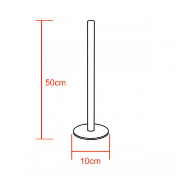 Μοντέρνο Minimal Επιτραπέζιο Μαύρο Φωτιστικό 50cm LED 8 Watt με Ασύρματο Χειριστήριο RF & Dimmer Θερμό Λευκό 3000k GloboStar ALIEN Design GLOBO-50-3