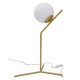 GloboStar® ELFIS GOLD 01551 Μοντέρνο Επιτραπέζιο Φωτιστικό Πορτατίφ Μονόφωτο Χρυσό Μεταλλικό με Λευκό Γυαλί Φ15 x Υ53cm GloboStar® ELFIS GOLD 01551 Μοντέρνο Επιτραπέζιο Φωτιστικό Πορτατίφ Μονόφωτο Χρυσό Μεταλλικό με Λευκό Γυαλί Φ15 x Υ53cm