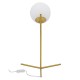 GloboStar® ELFIS GOLD 01551 Μοντέρνο Επιτραπέζιο Φωτιστικό Πορτατίφ Μονόφωτο Χρυσό Μεταλλικό με Λευκό Γυαλί Φ15 x Υ53cm GloboStar® ELFIS GOLD 01551 Μοντέρνο Επιτραπέζιο Φωτιστικό Πορτατίφ Μονόφωτο Χρυσό Μεταλλικό με Λευκό Γυαλί Φ15 x Υ53cm