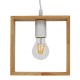 GloboStar® ELISE 01428 Μοντέρνο Κρεμαστό Φωτιστικό Οροφής Μονόφωτο 1 x E27 Μπεζ Ξύλινο Δρυς Μ20 x Π8 x Υ23cm GloboStar® ELISE 01428 Μοντέρνο Κρεμαστό Φωτιστικό Οροφής Μονόφωτο 1 x E27 Μπεζ Ξύλινο Δρυς Μ20 x Π8 x Υ23cm