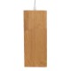 GloboStar® ELISE 01428 Μοντέρνο Κρεμαστό Φωτιστικό Οροφής Μονόφωτο 1 x E27 Μπεζ Ξύλινο Δρυς Μ20 x Π8 x Υ23cm GloboStar® ELISE 01428 Μοντέρνο Κρεμαστό Φωτιστικό Οροφής Μονόφωτο 1 x E27 Μπεζ Ξύλινο Δρυς Μ20 x Π8 x Υ23cm