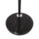 GloboStar® IMPERIAL 01587 Μοντέρνο Φωτιστικό Δαπέδου Μονόφωτο 1 x E27 Μαύρο Μεταλλικό Καμπάνα με Μαύρο Ύφασμα D34 x H172cm