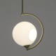 GloboStar® ISLA 00898 Μοντέρνο Κρεμαστό Φωτιστικό Οροφής Μονόφωτο Λευκό Glossy με Χρυσό Βραχίονα Μεταλλικό Φ20 x Y33cm GloboStar® ISLA 00898 Μοντέρνο Κρεμαστό Φωτιστικό Οροφής Μονόφωτο Λευκό Glossy με Χρυσό Βραχίονα Μεταλλικό Φ20 x Y33cm