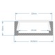 GloboStar® 70809-1M Επιφανειακό Προφίλ Αλουμινίου Ανοδιωμένο με Λευκό Οπάλ Κάλυμμα για 2 Σειρές Ταινίας LED Πατητό - Press On 1 Μέτρο