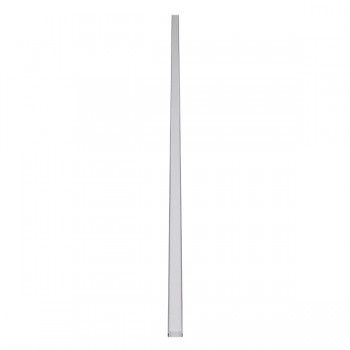 GloboStar® 70809-2M Επιφανειακό Προφίλ Αλουμινίου Ανοδιωμένο με Λευκό Οπάλ Κάλυμμα για 2 Σειρές Ταινίας LED Πατητό - Press On Πακέτο 5 Τεμάχια των 2 Μέτρων