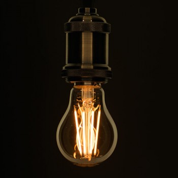 GloboStar® 99038 Λάμπα E27 A60 Γλόμπος LED LONG FILAMENT 10W 1050 lm 320° AC 85-265V Edison Retro με Μελί Γυαλί Ultra Θερμό Λευκό 2200 K Dimmable