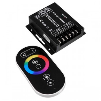GloboStar® 73410 Ασύρματος LED RGB Controller με Χειριστήριο Αφής 2.4G RF SYNC 12V (288w) - 24V (576w) DC
