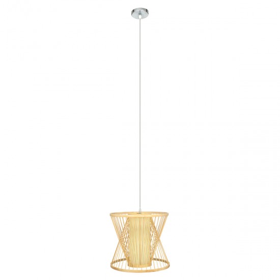 GloboStar® DE PARIS 01632 Vintage Κρεμαστό Φωτιστικό Οροφής Μονόφωτο 1 x E27 Μπεζ Ξύλινο Μπαμπού Φ35 x Y32cm GloboStar® DE PARIS 01632 Vintage Κρεμαστό Φωτιστικό Οροφής Μονόφωτο 1 x E27 Μπεζ Ξύλινο Μπαμπού Φ35 x Y32cm