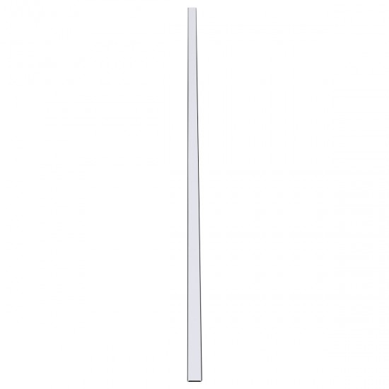 GloboStar® 70825-3M Επιφανειακό Προφίλ Αλουμινίου Μαύρο με Λευκό Οπάλ Κάλυμμα για 2 Σειρές Ταινίας LED Πατητό - Press On Πακέτο 5 Τεμάχια των 3 Μέτρων