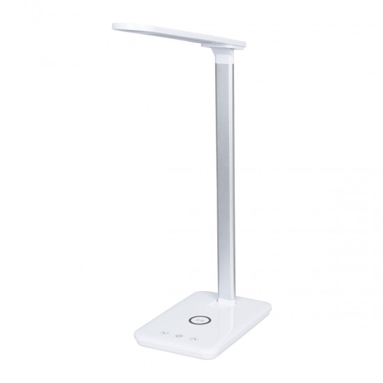GloboStar® WASP 76532 Μοντέρνο Φωτιστικό Γραφείου Λευκό LED 10 Watt 1000lm DC 5V Αφής & Καλώδιο Τροφοδοσίας USB με Ασύρματη Φόρτιση - Wireless Charger - CCT Θερμό Λευκό 2700K - Φυσικό Λευκό 4500K - Ψυχρό Λευκό 6000K Dimmable GloboStar® WASP 76532 Μοντέρνο Φωτιστικό Γραφείου Λευκό LED 10 Watt 1000lm DC 5V Αφής & Καλώδιο Τροφοδοσίας USB με Ασύρματη Φόρτιση - Wireless Charger - CCT Θερμό Λευκό 2700K - Φυσικό Λευκό 4500K - Ψυχρό Λευκό 6000K Dimmable
