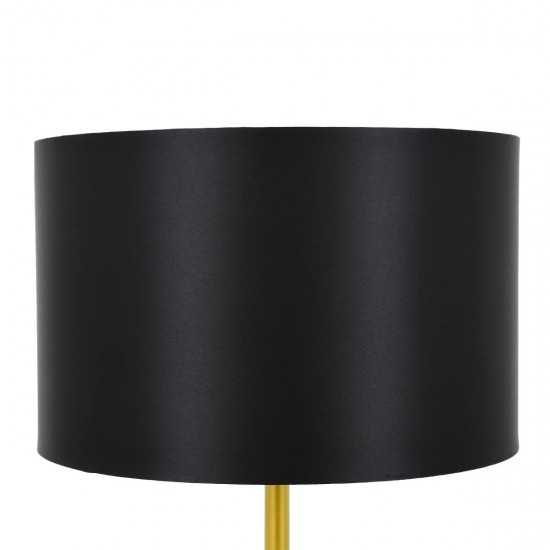 GloboStar® ASHLEY 00825 Μοντέρνο Φωτιστικό Δαπέδου Μονόφωτο 1 x E27 Χρυσό Μεταλλικό Καμπάνα με Μαύρο Ύφασμα & Χρυσή Βάση D40 x H148cm GloboStar® ASHLEY 00825 Μοντέρνο Φωτιστικό Δαπέδου Μονόφωτο 1 x E27 Χρυσό Μεταλλικό Καμπάνα με Μαύρο Ύφασμα & Χρυσή Βάση D40 x H148cm