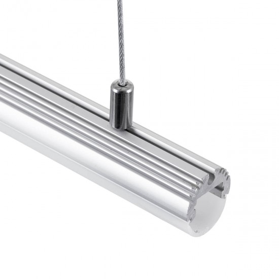 GloboStar® 70898 Σετ Στήριξης με 2 Ντίζες 1 Μέτρου για Κρεμαστά Προφίλ Αλουμινίου