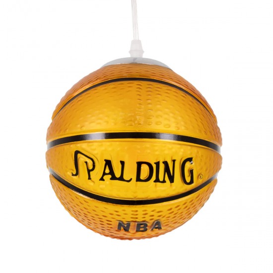GloboStar® SPALDING NBA 00645 Μοντέρνο Κρεμαστό Παιδικό Φωτιστικό Οροφής Μονόφωτο 1 x E27 Πορτοκαλί Γυάλινο Φ18 x Υ18cm GloboStar® SPALDING NBA 00645 Μοντέρνο Κρεμαστό Παιδικό Φωτιστικό Οροφής Μονόφωτο 1 x E27 Πορτοκαλί Γυάλινο Φ18 x Υ18cm